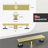 WEBANG 12 Inch Linear Shower Drain Rectangular Floor Drain with