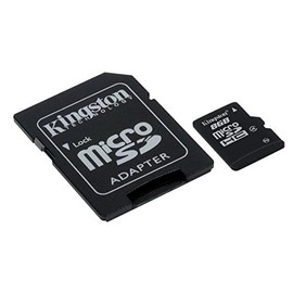 Kingston - Memoria Flash de Tarjeta microSDHC de Clase 4 de 8 GB con Adaptador SD SDC4/8 GB