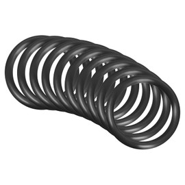 QUARKZMAN Nitrile Rings Rubber for Repair 45 mm x 35 mm x 5 mm for Tap Plumber Repair Seal Connection, Black Pack of 10