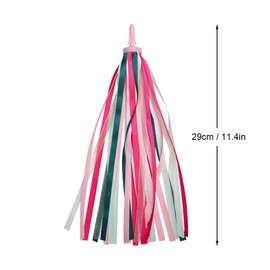 Paliston 1 Pair (2pcs) Bike Handlebar Streamers Scooter Grips Streamers Tassel Ribbons for Boys Girls Style 1