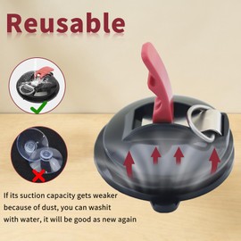 Mtanlo Suction Anchor, Suction Anchor with Fixing, 2 Suction Cups with 4 S Hooks, Multifunctional Suction Cup for Car Side Tents, Camping Tarpaulin Accessories