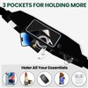 Running Belt Waist Pack with Touch Screen Window, Adjustable Fanny