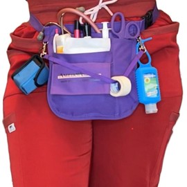 Ameik Amour’s ‘STAT Fanny Pack’ Nurse Utility Belt Nurse Fanny Pack with Tape Holder Multiple Compartment Nursing Organizer Belt  Stethoscope Scissor Pen light Nurse Waist Belt Women LPN RN Nursing CNA CMA Healthcare Worker Adjustable Strap Belt Bag - Co