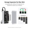 Qwiizlab 40Gbps Mac mini M4/M4 Pro Stand Hub with NVMe