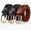 Enseed Mesh Belt, Braided All Leather, Leather, Braid, Width 1.3
