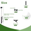 2PCS Under Vehicle Inspection Mirror Security Mirror with Light and