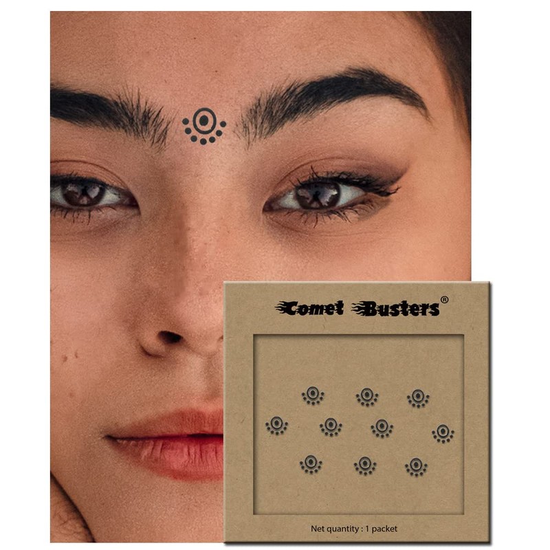 Comet Busters Black Traditional Bindis