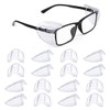 8 Pairs Eye Glasses Side Shields, Flexible Slip on Side