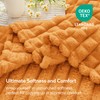 BEDELITE Updated Burnt Orange Throw Blanket for Couch and Bed-