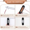 Metal Lighted Doorbell Button, Heavy Duty Metal Wired Door Bell