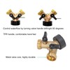2 Way Ball Valve Durable Brass Plastic Valve Switch 3/4in