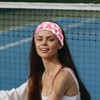 otnrnondcl Valentine's Day Pink Love Heart Pattern Headbands for Women's