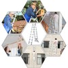 2.5M+2.5M(5M/16.5Ft) Telescopic Ladder Household Ladders,Aluminum Telescoping Extension Ladder A-Frame Lightweight