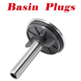 Sink Plug, Universal Sink Plug, Brass Drain Plug, Replacement for Bathroom and Kitchen Sink Plug for 12-49mm