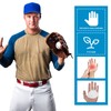 lasuroa 2pcs Baseball Palm Pads, Elastic Shock Absorbing Soft Thumb