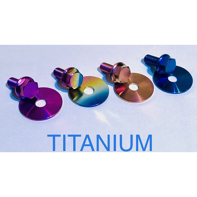 Titanium Predator 212 Go Kart Clutch Bolt & Washer (Blue)