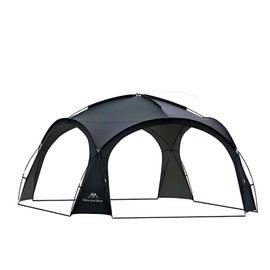 Mountainhiker Dome Tent - (160 * 160 * 90 inches) UV-Resistant, Waterproof, Windproof Outdoor shelter for 5-8 People, Easy to Set up, Suitable for Camping, Beach，Hiking Black