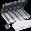 100 Pcs 30 mm Coin Capsules +100 Protect Gasket Coin