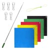 Laroal 5 Pieces Horse Training Flags with 63 Inch Telescopic