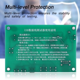 Charging Test Card, 3-in-1 Data Wire Test Fixture Precise Charging Test Card Type-C/Mini Cable Test Card USB/Micro-USB USB Cable Triad Tester