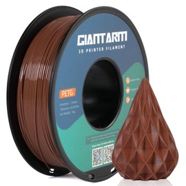 GIANTARM PETG Filament 1.75, 3D Printer Filament PETG 1kg(2.2lb), Toughness Enhanced, Dimensional Accuracy +/-0.02mm, Vacuum Package (Brown)