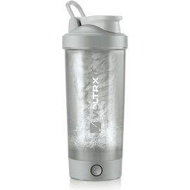 VOLTRX Protein Shaker Bottle, 24oz Merger USB C Rechargeable Electric Protein Shake Mixer, BPA Free, Multiple Colors, Shaker Cups Included - Color: Grey