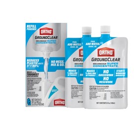 Ortho GroundClear Weed & Grass Killer Super Concentrate1, Refill Pouch, 2 x 5 fl oz Pouches