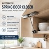 Adjustable Spring Door Closer for Interior Doors – Stainless Steel