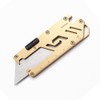 KUNSON Stainless Steel Pocket Utility Knife, Portable EDC Retractable Box