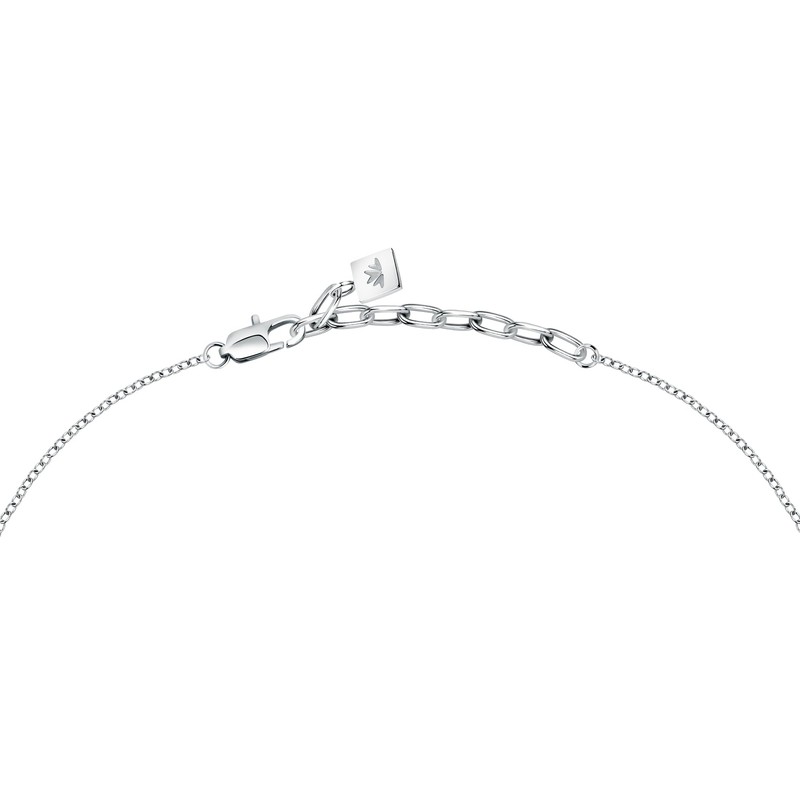 MORELLATO Mens Steel Crystal Necklace MOTOWN Collection Gift for Men,