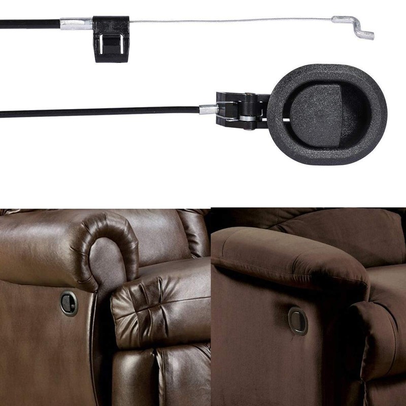 Recliner Replacement Parts Universal Oval Black Plastic Recliner Release Pull