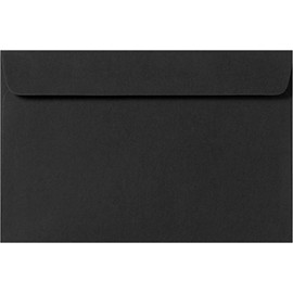 6 x 9 Booklet Envelopes - Midnight Black (500 Qty.)