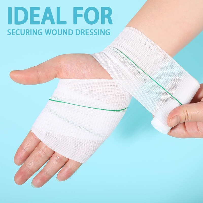 12 Rolls Premium Conforming Bandage 7.5cm x 3.75m Individually Wrapped