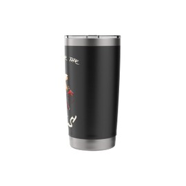 I' here for the hoes - Funny Christmas Santa Claus Gangster Stainless Steel Insulated Tumbler