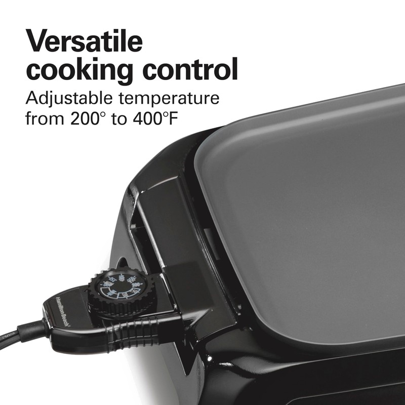 Hamilton Beach 200 Sq. In. Electric Griddle With Adjustable Temperature