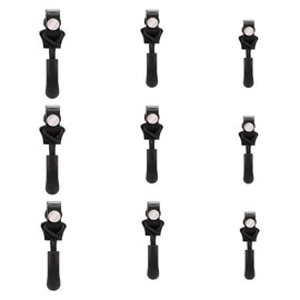 Zipper Repairer 3 Sizes 9 Pcs Zipper Repair Slider Zipper Pulls Zipper Fasteners Repair Slider Zipper Head Zipper Universal Zipper Head Durable Easy Install DIY Removable Reusable for Bags Coats