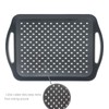 Non-Slip Serving Tray with Handles, 17.7" x 12.4" Large Food