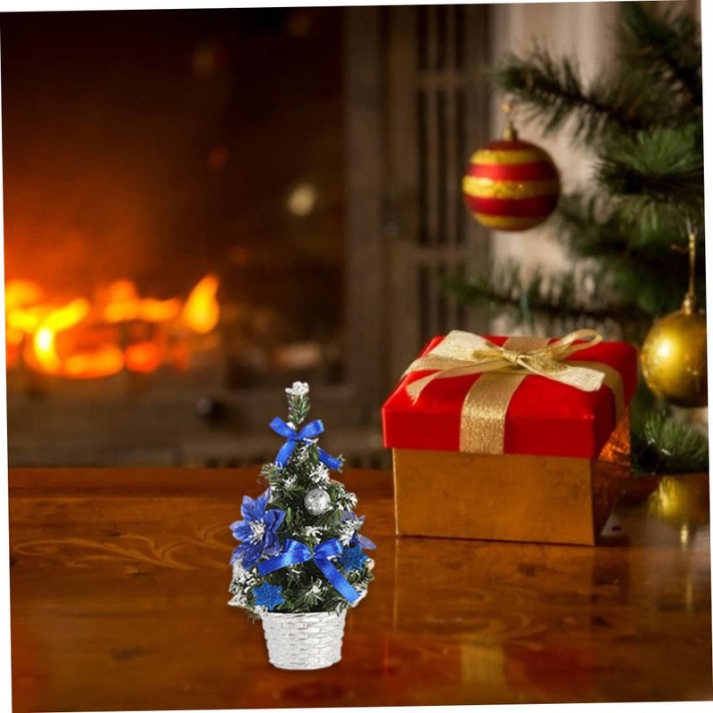Mini Christmas Tree Artificial Small Xmas Tree Tabletop Desk Decorations