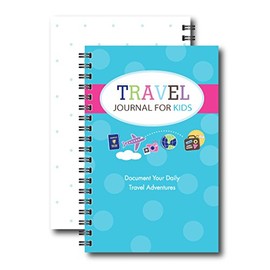 Travel Journal for Kids- Fun and Easy Way to Document Several Childhood Vacations in One Journal (Blue)