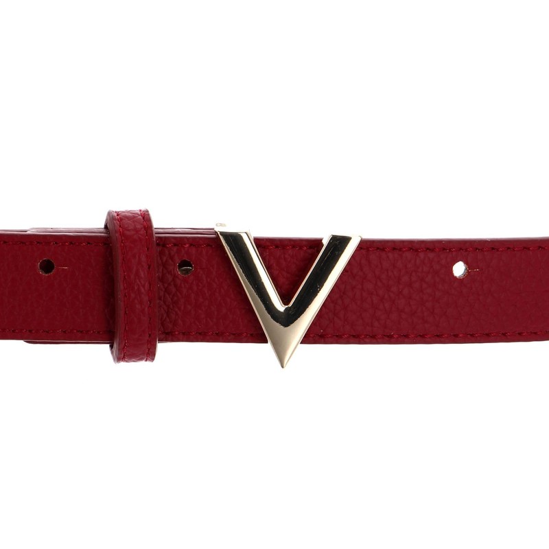 VALENTINO Round Women's Belt W120 Rosso - Can be Shortened,