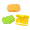 Honbay 2PCS Vitamin Organizer Box Portable Small Pill Case with