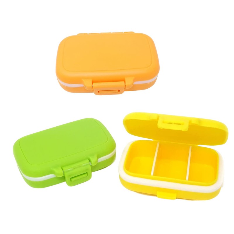 Honbay 2PCS Vitamin Organizer Box Portable Small Pill Case with