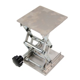 HFS(R) 4" x 4" 100mm Stainless Steel Lab Jack Scissor Stand Platform 3kg/6.6lbs Load Bearing 3kg/6.6lbs