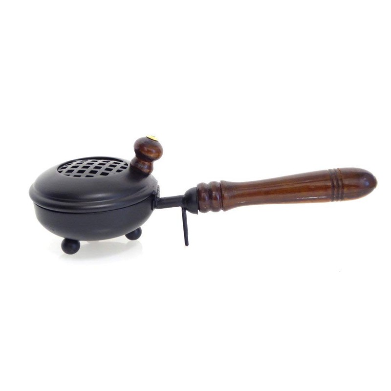 Fumaga - Small Muck Incense Pan with Wooden Handle Including