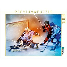 CALVENDO Puzzle Ice Hockey Fight 1000 Pieces Size 64 x 48 cm Photo Puzzle Picture by Peter Roder