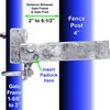 Commercial Single GATE Strong Arm Latch for 4" Fence Post