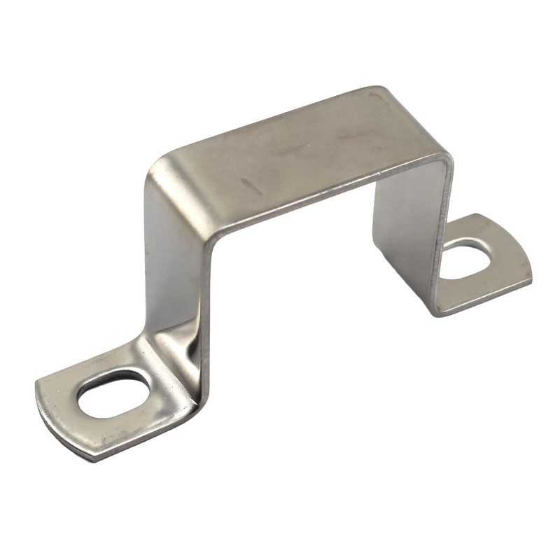 Faspiroty 6Pcs M40x40 Stainless Steel Square Tube Pipe Clamps