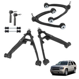 TJHSM 8pcs Front Upper and Lower Control Arms Kit Replacement for 2007-2013 Silverado Sierra 1500 2007-2014 Tahoe