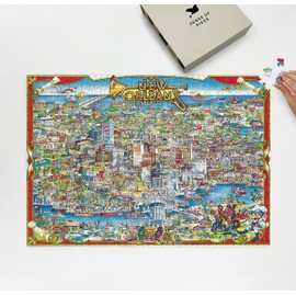 Rompecabezas de 1000 piezas para adultos: 1983 | Nueva Orleans | Regalo único | Entretenimiento familiar | Entretenimiento familiar