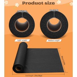 ZMAAGG Light Weight Black Fusible Interfacing for Sewing, 11.6" X 30yd Iron-On Non-Woven Fusible Fabric, Iron On Interfacing for Sewing Supplies